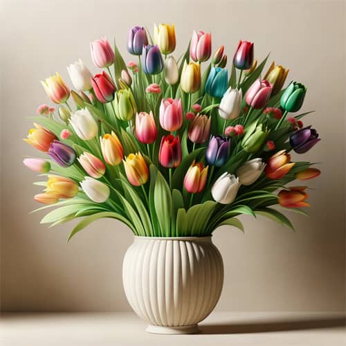 Arreglo de Tulipanes de Colores